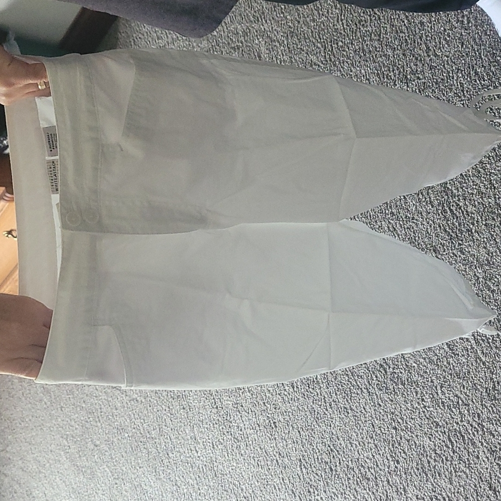 White Capri Women's Pants w/ties